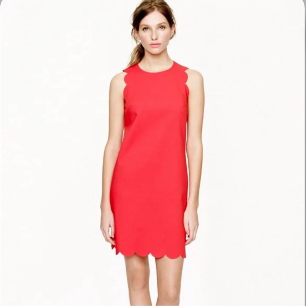 J. Crew Scalloped Sheath dress sz 6